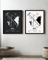 MQY Airport Map, Smyrna Airport Print