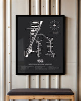 Frame color options for Weltzien Skypark Airport Wall Art