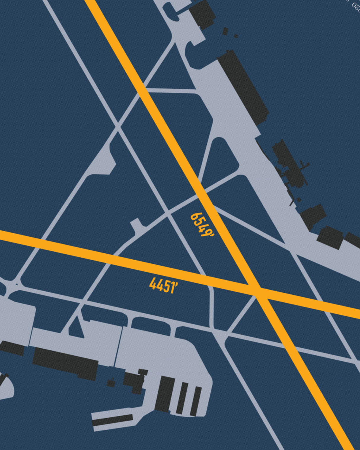 Closeup View of Westchester County Airport poster