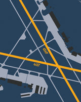 Closeup View of Westchester County Airport poster