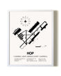 Campbell Army Airfield (Fort Campbell) airport map poster in oak frame