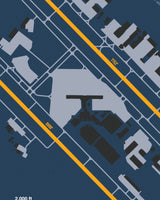 Closeup View of Dallas Love Field Airport poster