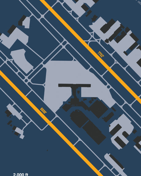 Closeup View of Dallas Love Field Airport poster