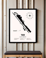 Frame color options for Lajes Airport Wall Art