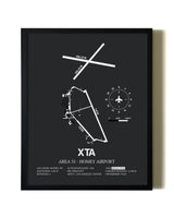Unframed Homey Airport - Area 51 map print poster