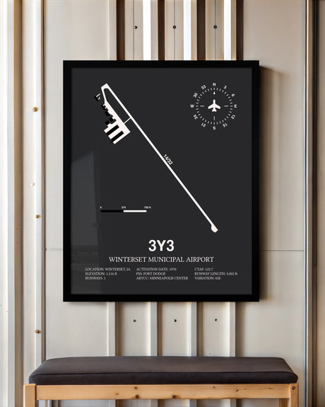 Frame color options for Winterset Municipal Airport Wall Art