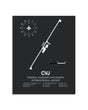 Gray Framed General Mariano Matamoros International Airport layout wall art poster