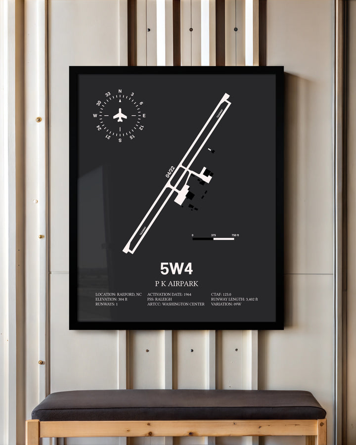 Frame color options for P K Airpark Wall Art