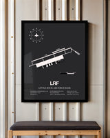 Frame color options for Little Rock Air Force Base Wall Art