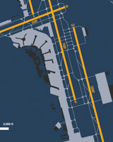 Closeup View of Philadelphia International Airport poster
