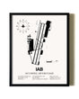 Framed McConnell Air Force Base wall art poster in black frame