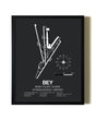 Unframed Beirut-Rafic Hariri International Airport map print poster