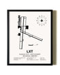 Framed Kansas City / Lee's Summit Regional Airport wall art poster in black frame