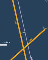 Closeup View of Hays Regional Airport poster