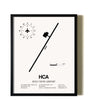 Framed Holy Cross Airport wall art poster in black frame
