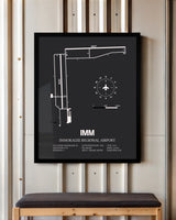 Frame color options for Immokalee Regional Airport Wall Art