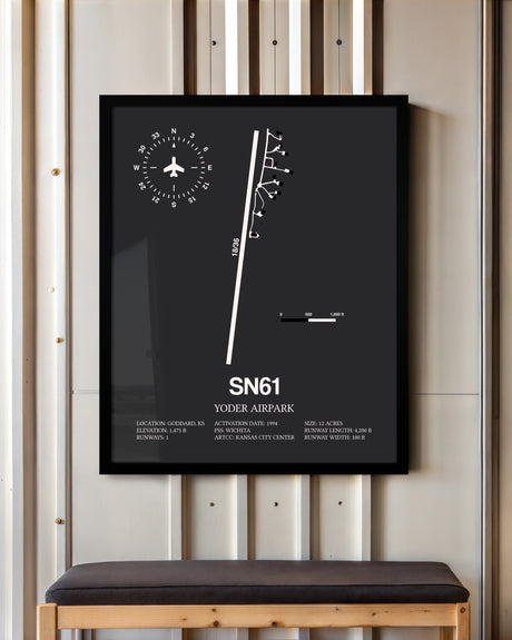 Frame color options for Yoder Airpark Wall Art