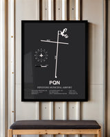 Frame color options for Pipestone Municipal Airport Wall Art