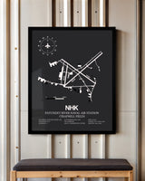 Frame color options for Patuxent River Naval Air Station (Trapnell Field) Wall Art