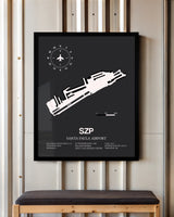 Frame color options for Santa Paula Airport Wall Art