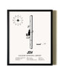 Framed Sallisaw Municipal Airport wall art poster in black frame