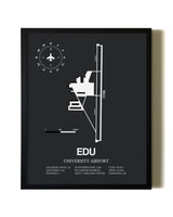 Unframed University Airport map print poster