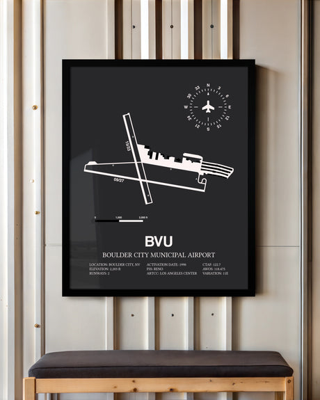 Frame color options for Boulder City Municipal Airport Wall Art