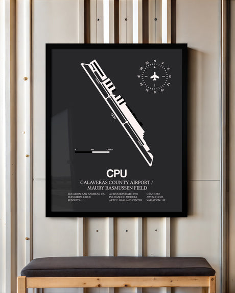 Frame color options for Calaveras County Airport / Maury Rasmussen Field Wall Art