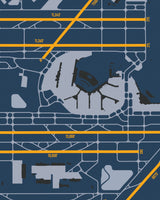 Closeup View of Chicago O'Hare International Airport poster