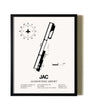 Framed Jackson Hole Airport wall art poster in black frame