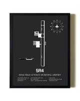 Unframed Holk Field at Foley Municipal Airport map print poster