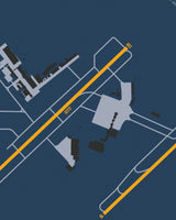 Closeup View of Bill and Hillary Clinton National Airport/Adams Field poster