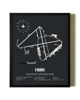 Unframed Holloman Air Force Base map print poster