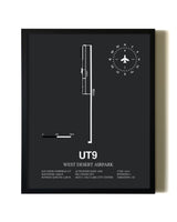 Unframed West Desert Airpark map print poster