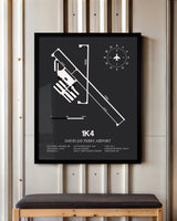 Frame color options for David Jay Perry Airport Wall Art