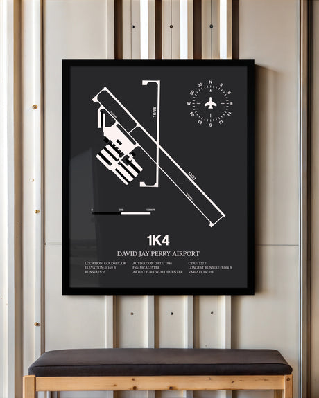 Frame color options for David Jay Perry Airport Wall Art