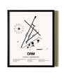 Framed Sywell Aerodrome wall art poster in black frame