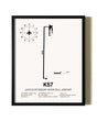 Framed Gould Peterson Municipal Airport wall art poster in black frame