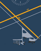 Closeup View of Jackson County Airport/Reynolds Field poster
