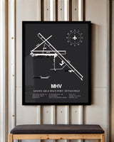 Frame color options for Mojave Air & Space Port / Rutan Field Wall Art