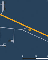 Closeup View of Northwest Alabama Regional Airport poster