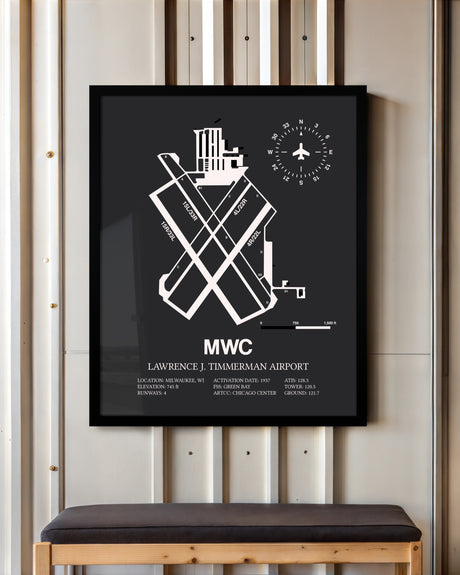 Frame color options for Lawrence J. Timmerman Airport Wall Art