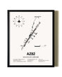 Framed Mogollon Airpark wall art poster in black frame