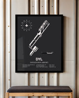 Frame color options for Doylestown Airport Wall Art