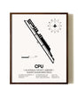 Calaveras County Airport / Maury Rasmussen Field aviation print in walnut frame