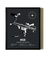 Unframed Dobbins ARB Airport map print poster