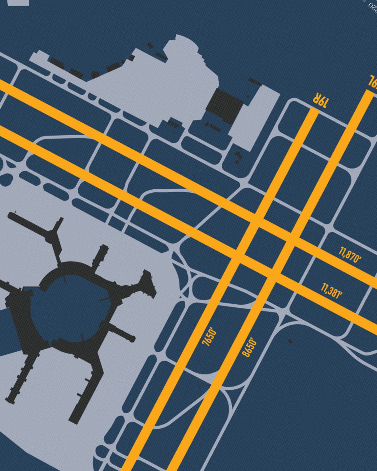 Closeup View of San Francisco International Airport poster