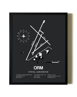 Unframed Sywell Aerodrome map print poster