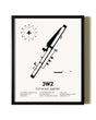 Framed Put in Bay Airport wall art poster in black frame