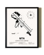 Framed Martin State Airport wall art poster in black frame